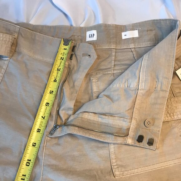 Gap Women's Shorts Khaki Tan Women's Size 18 Beige with belt Style 282503 NEW - Picture 10 of 12
